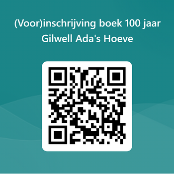 Boek QRCode voor Voorinschrijving boek 100 jaar Gilwell Adas Hoeve 1